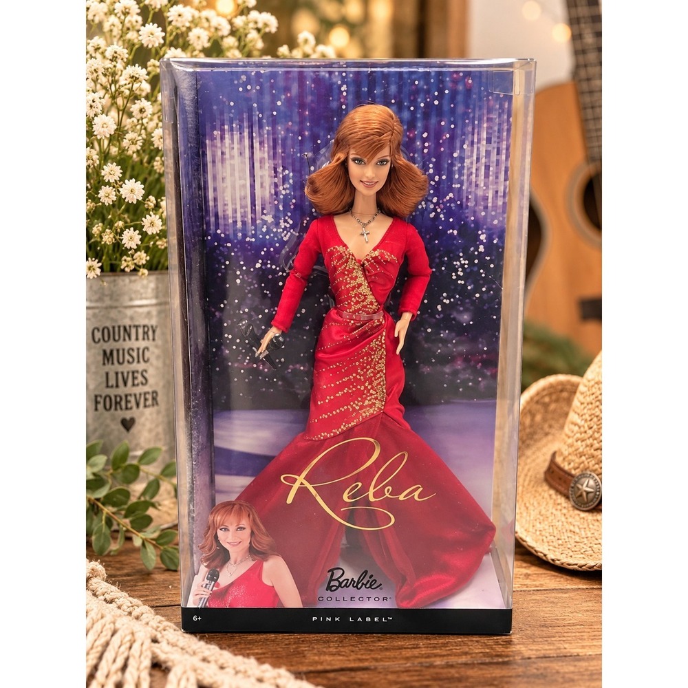 Barbie Collector Reba McEntire Doll Pink Label Country Music NIB Western Y2K